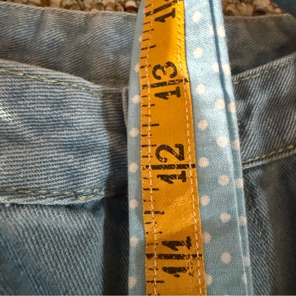 Light wash, high-waisted, distressed, straight-leg jeans XL - Picture 6 of 8